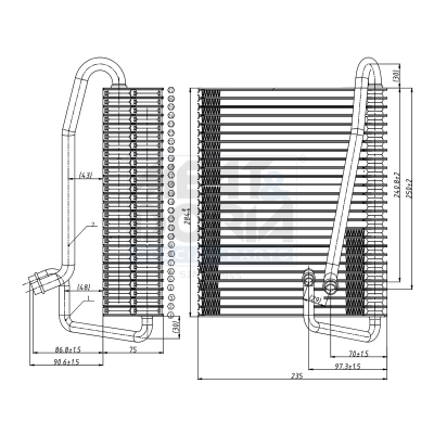 MEAT & DORIA Fordamper, klimaanlæg 997068 for VAUXHALL OPEL GENERAL MOTORS