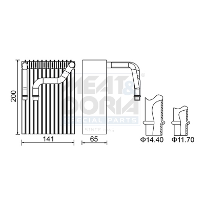 MEAT & DORIA Fordamper, klimaanlæg 997042 for ALPINA