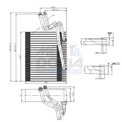 MEAT & DORIA Fordamper, klimaanlæg 997038 for RENAULT