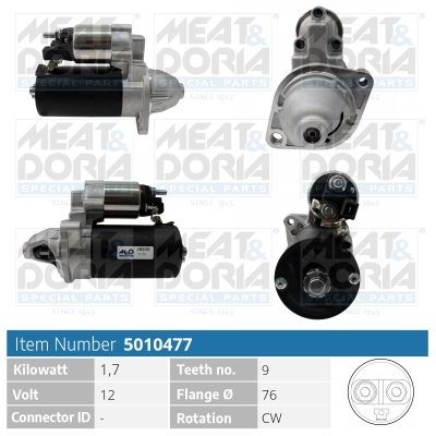 MEAT & DORIA Starter 5010477 for BMW