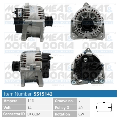 MEAT & DORIA Generator 5515142 for RENAULT