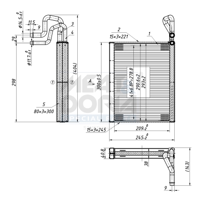 MEAT & DORIA Fordamper, klimaanlæg 997097 for BMW
