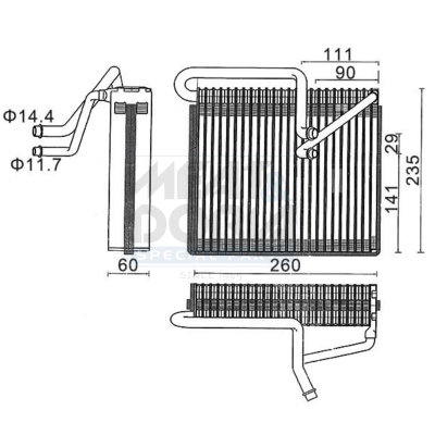 MEAT & DORIA Fordamper, klimaanlæg 997028 for VAUXHALL OPEL