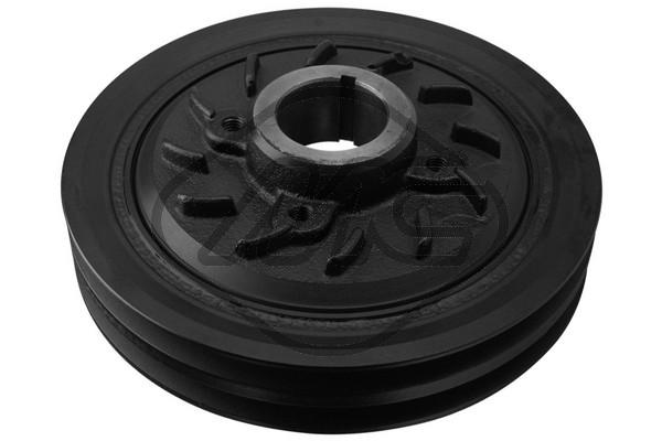 METALCAUCHO Remskive, krumtapaksel 57386 for HYUNDAI MITSUBISHI
