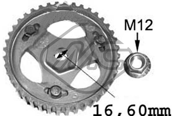 METALCAUCHO Tandhjul, indsprøjtningspumpe 05623 for RENAULT