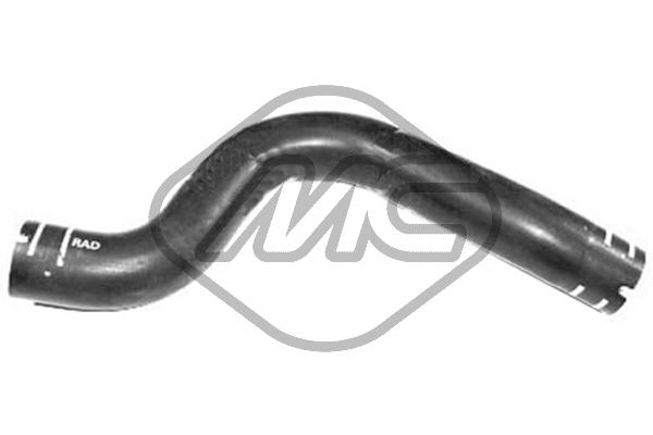 METALCAUCHO Kølerslange 09348 oppe for FIAT