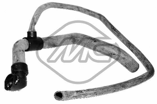 METALCAUCHO Kølerslange 09448 nede for LANCIA FIAT