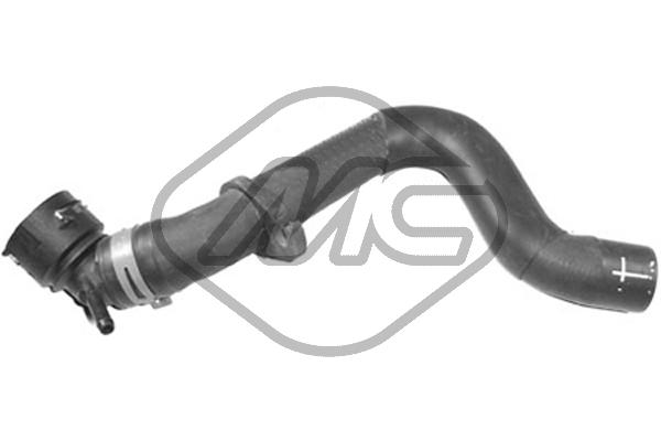 METALCAUCHO Kølerslange 09329 oppe for SEAT VW