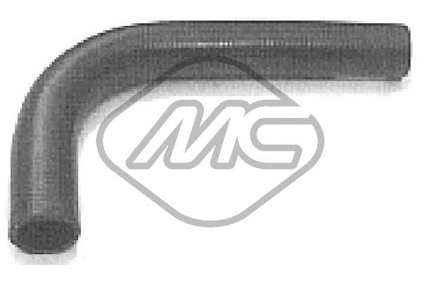 METALCAUCHO Kølerslange 07857 oppe for PEUGEOT