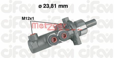 METZGER AUTOTEILE Hovedbremsecylinder 202280 for VAG