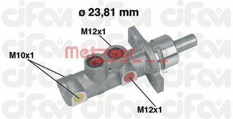METZGER AUTOTEILE Hovedbremsecylinder 202362 for PEUGEOT