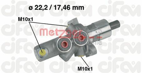 METZGER AUTOTEILE Hovedbremsecylinder 202175 for MERCEDES-BENZ
