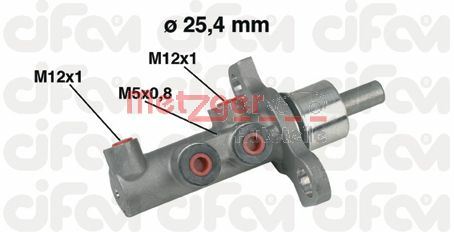 METZGER AUTOTEILE Hovedbremsecylinder 202439 for OPEL GENERAL MOTORS