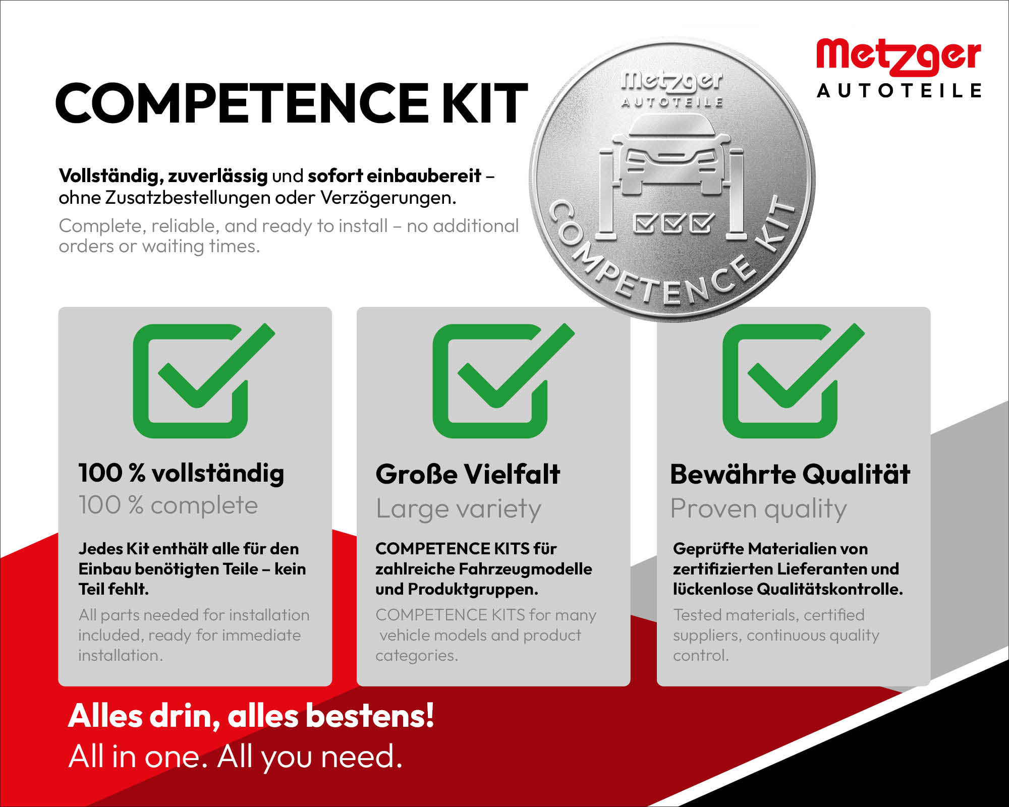 METZGER AUTOTEILE Sporstang 56020801 venstre foraksel for BMW TOYOTA