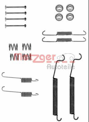 METZGER AUTOTEILE Tilbehørssæt, bremsebakker 1050830 for PEUGEOT RENAULT