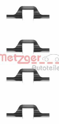 METZGER AUTOTEILE Tilbehørssæt, skivebremsebelægning 1091263 for PEUGEOT VW