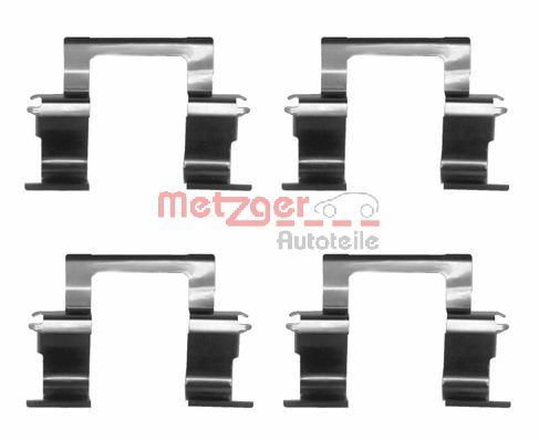 METZGER AUTOTEILE Tilbehørssæt, skivebremsebelægning 1091274 for OPEL VAUXHALL
