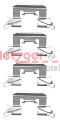 METZGER AUTOTEILE Tilbehørssæt, skivebremsebelægning 1091772 for FORD MAZDA DAIHATSU