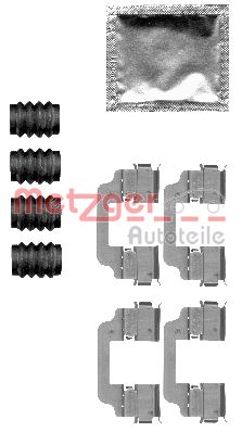 METZGER AUTOTEILE Tilbehørssæt, skivebremsebelægning 1091828