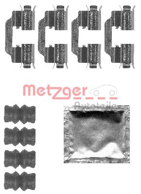 METZGER AUTOTEILE Tilbehørssæt, skivebremsebelægning 1091832