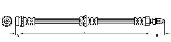 METZGER AUTOTEILE Bremseslange 4110038 for MAZDA