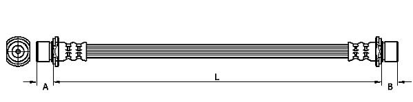 METZGER AUTOTEILE Bremseslange 4110056 for TOYOTA