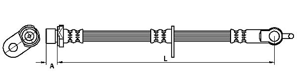METZGER AUTOTEILE Bremseslange 4110116 for CITROËN