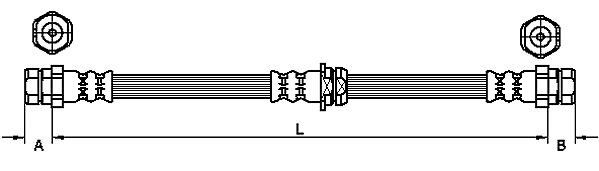 METZGER AUTOTEILE Bremseslange 4110119 for VW