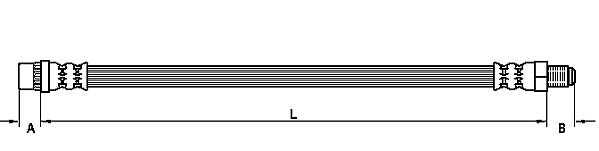METZGER AUTOTEILE Bremseslange 4110122 for OPEL
