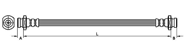 METZGER AUTOTEILE Bremseslange 4110469 for SUZUKI