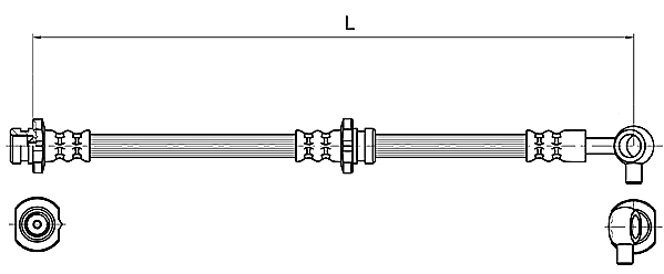 METZGER AUTOTEILE Bremseslange 4110131 for NISSAN