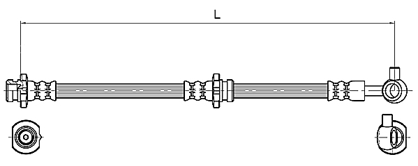 METZGER AUTOTEILE Bremseslange 4110132 for NISSAN