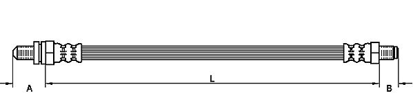 METZGER AUTOTEILE Bremseslange 4110134 for FORD ASÜNA