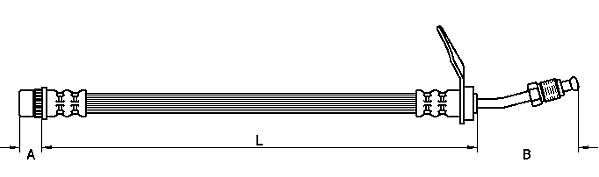 METZGER AUTOTEILE Bremseslange 4110211 for NISSAN