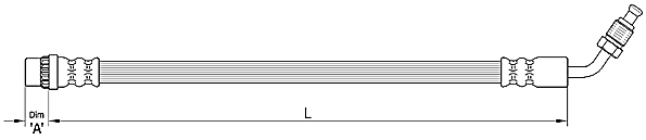 METZGER AUTOTEILE Bremseslange 4110210 for OPEL NISSAN RENAULT