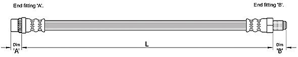 METZGER AUTOTEILE Bremseslange 4110261 for PEUGEOT