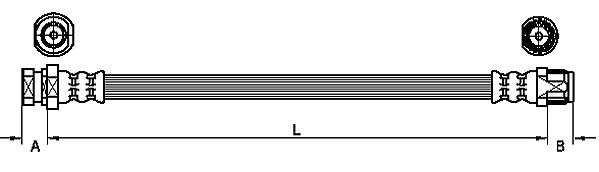 METZGER AUTOTEILE Bremseslange 4110213 for OPEL GENERAL MOTORS RENAULT