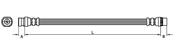 METZGER AUTOTEILE Bremseslange 4110214 for OPEL GENERAL MOTORS RENAULT