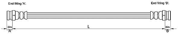 METZGER AUTOTEILE Bremseslange 4110215 for HYUNDAI