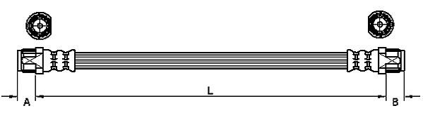 METZGER AUTOTEILE Bremseslange 4110224 for PEUGEOT