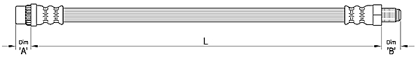 METZGER AUTOTEILE Bremseslange 4110372 for RENAULT