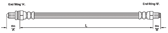 METZGER AUTOTEILE Bremseslange 4110241 for FORD