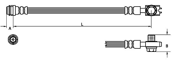 METZGER AUTOTEILE Bremseslange 4110246 for VW