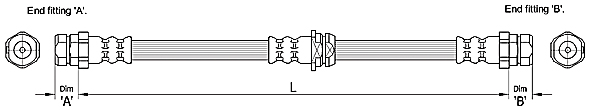 METZGER AUTOTEILE Bremseslange 4110248 for VAG
