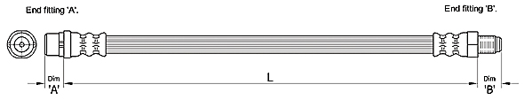 METZGER AUTOTEILE Bremseslange 4110255 for AUDI