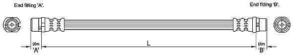 METZGER AUTOTEILE Bremseslange 4110251 for AUDI