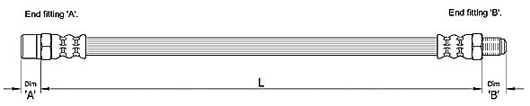 METZGER AUTOTEILE Bremseslange 4110257 for VW