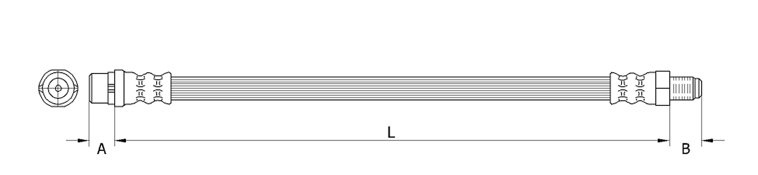 METZGER AUTOTEILE Bremseslange 4110277 for MERCEDES-BENZ