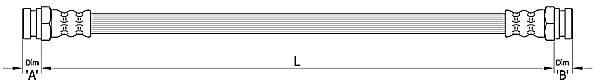 METZGER AUTOTEILE Bremseslange 4110311 for FIAT