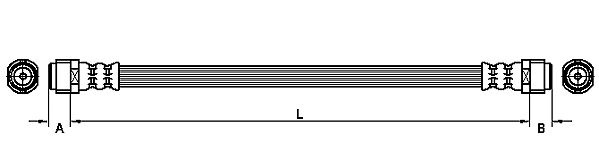 METZGER AUTOTEILE Bremseslange 4110360 for VW PORSCHE